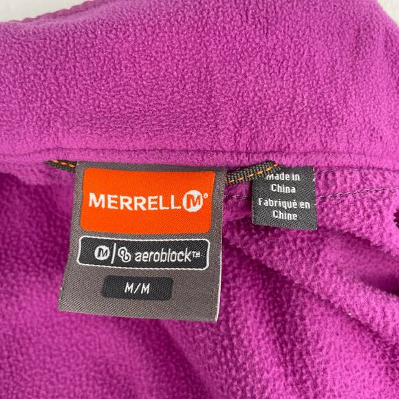Merrell Fleece Jacket Purple Pink Full Zip Hiking Outdoor Coat Gorpcore Size M - Picture 10 of 12